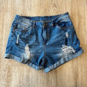 Womens Jeans Denim Jean Shorts - XL